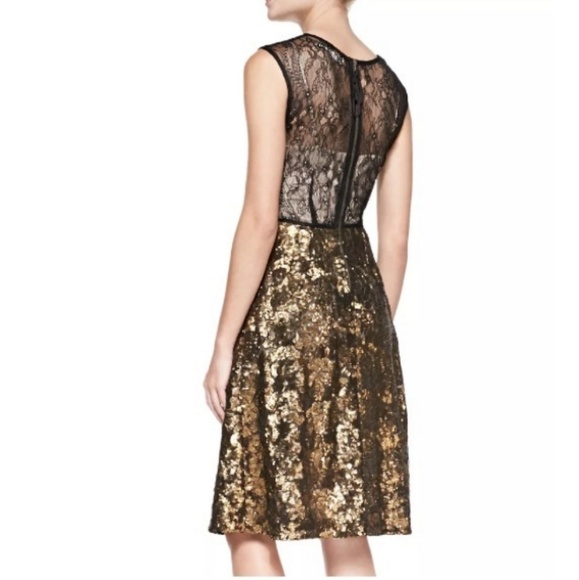 Tracy Reese Gold Dress Losange for Anthropologie - Picture 3 of 4